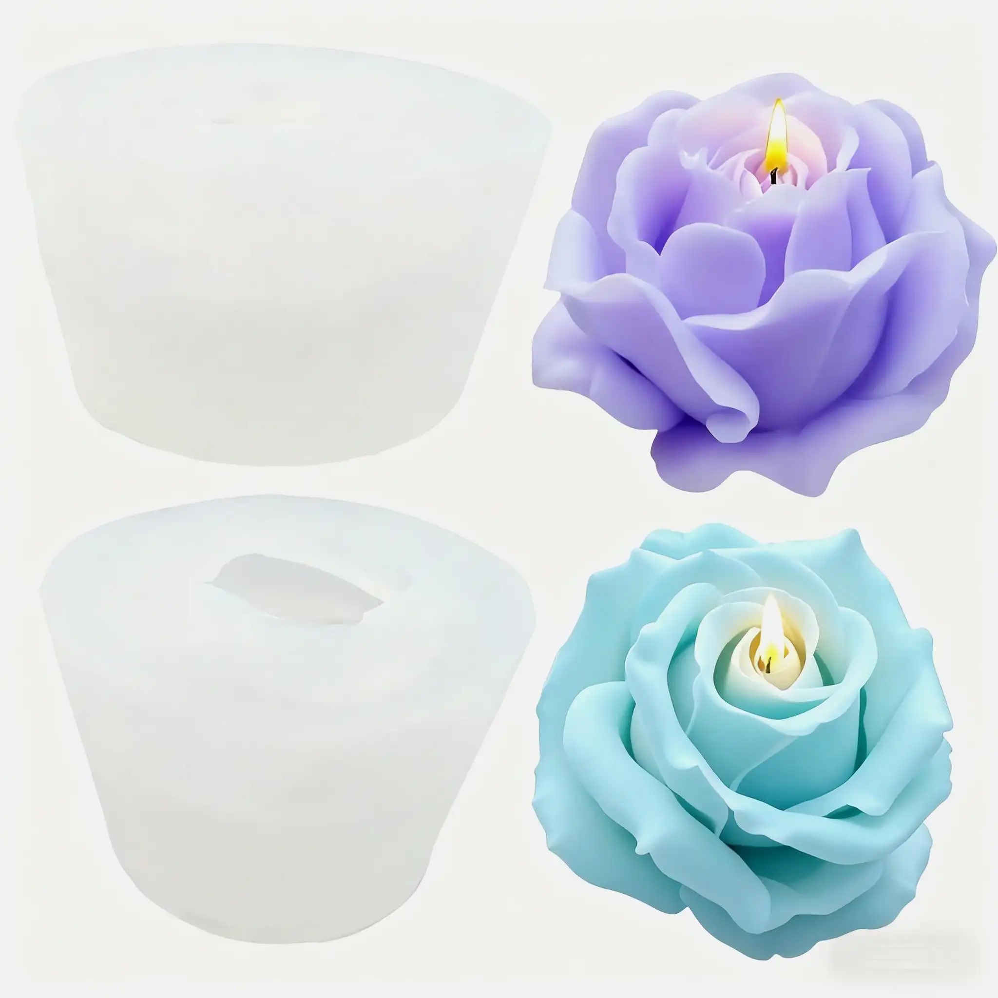 Resin Craft Ideas - 2 sztuki romantycznych silikonowych form do