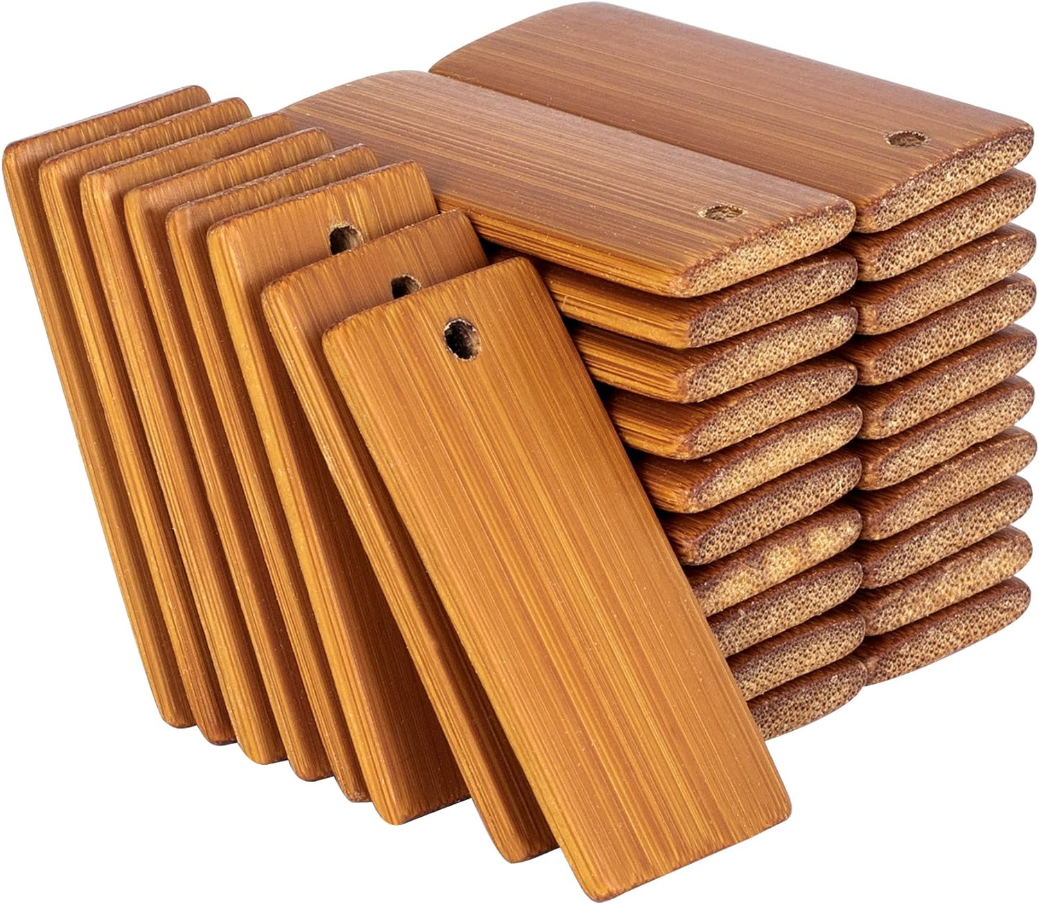 Wood Ring Blank - 50 sztuk naturalne drewniane wykroje 45x20mm