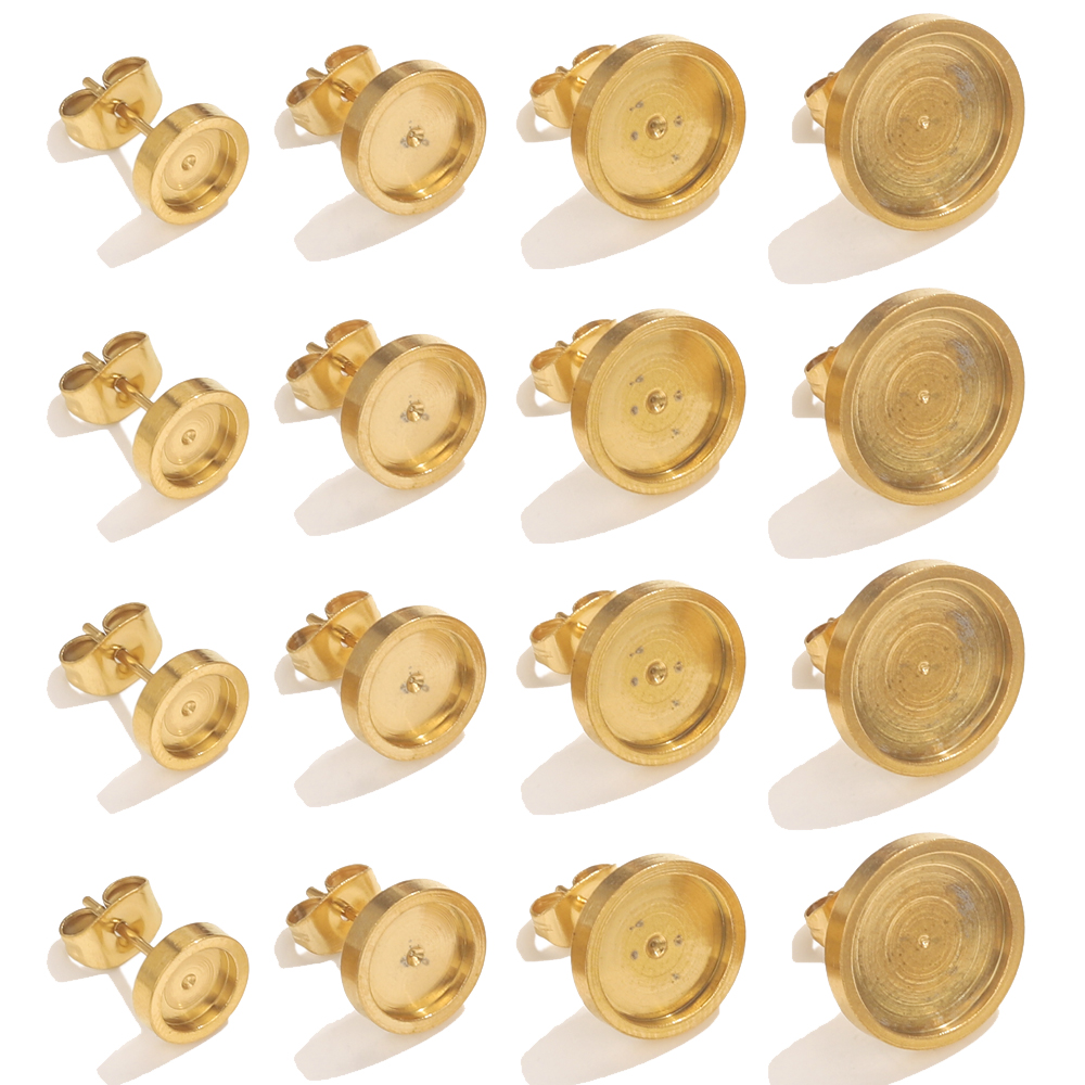 Resin Craft Kit - 10 sztuk ze stali nierdzewnej złoty