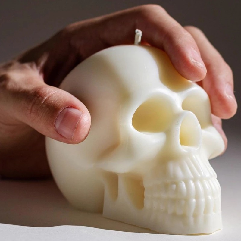 Resin Craft Ideas - 3D Skull Silicone Candle Molds Diy