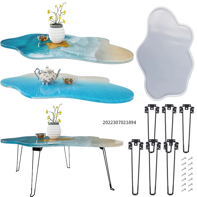 Duża 61cm nieregularna taca z  – Resin Ocean Wave Mold recenzja i cena