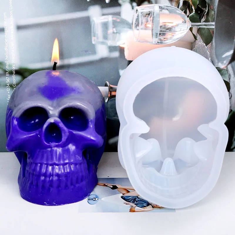 3D Skull Silicone Candle Molds – Resin Craft Ideas recenzja i cena